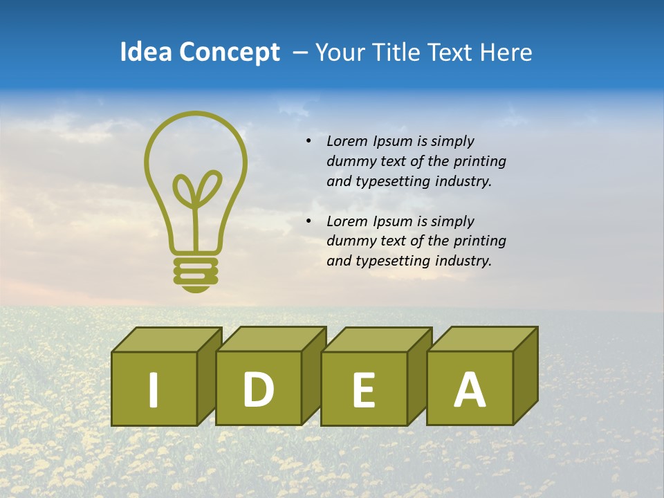 Day Cloudscape Season PowerPoint Template