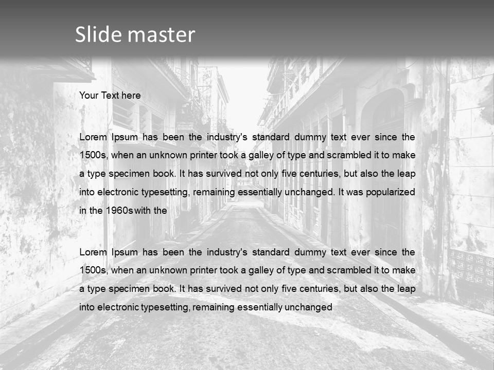 White Street Architecture PowerPoint Template