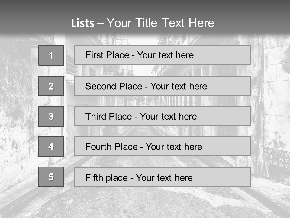 White Street Architecture PowerPoint Template