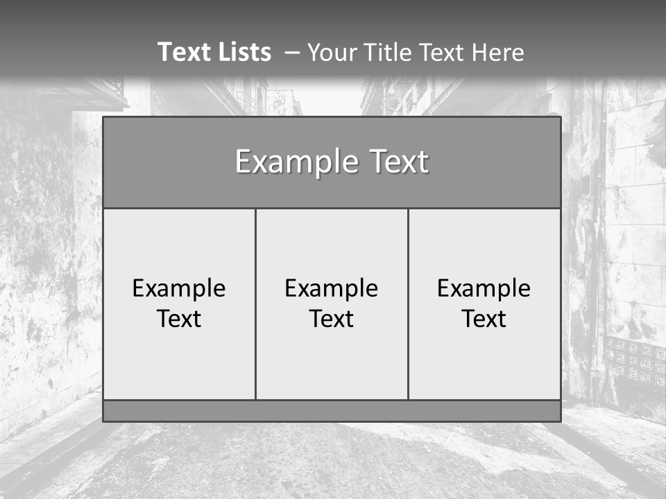 White Street Architecture PowerPoint Template
