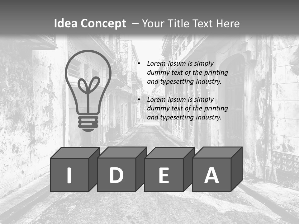 White Street Architecture PowerPoint Template