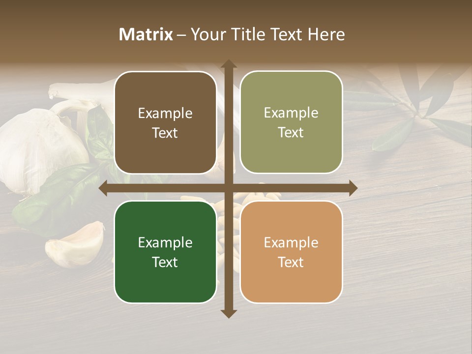 White Pasta Spoon PowerPoint Template