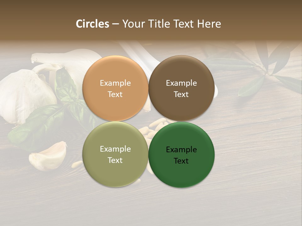 White Pasta Spoon PowerPoint Template