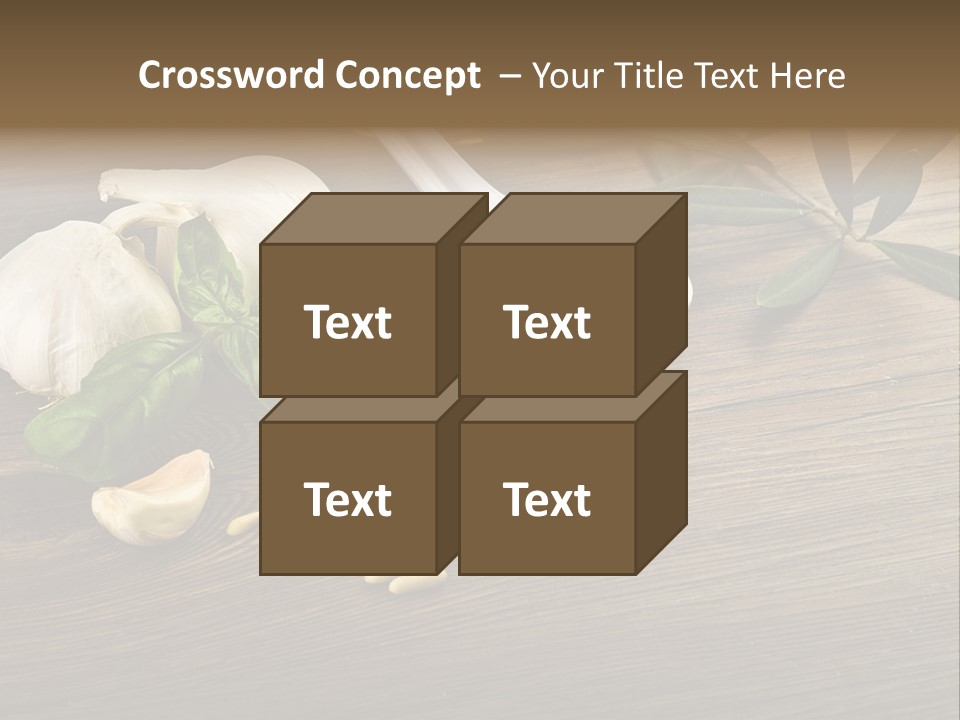 White Pasta Spoon PowerPoint Template