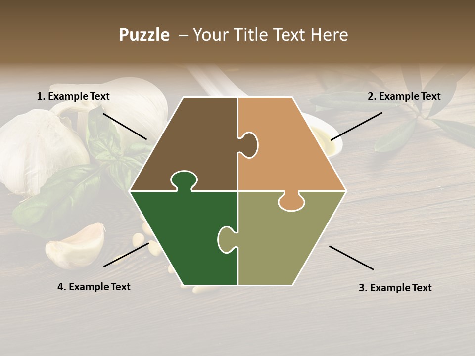 White Pasta Spoon PowerPoint Template