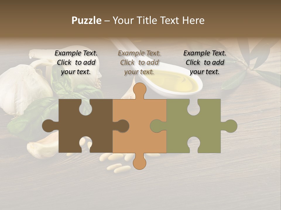 White Pasta Spoon PowerPoint Template