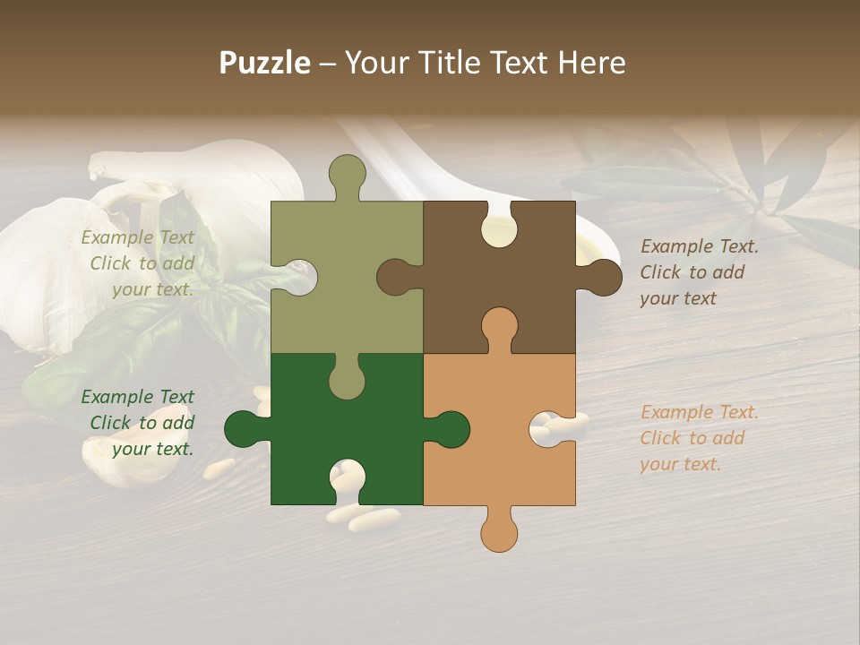 White Pasta Spoon PowerPoint Template