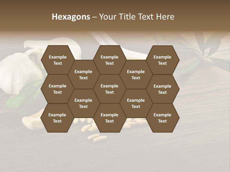 White Pasta Spoon PowerPoint Template