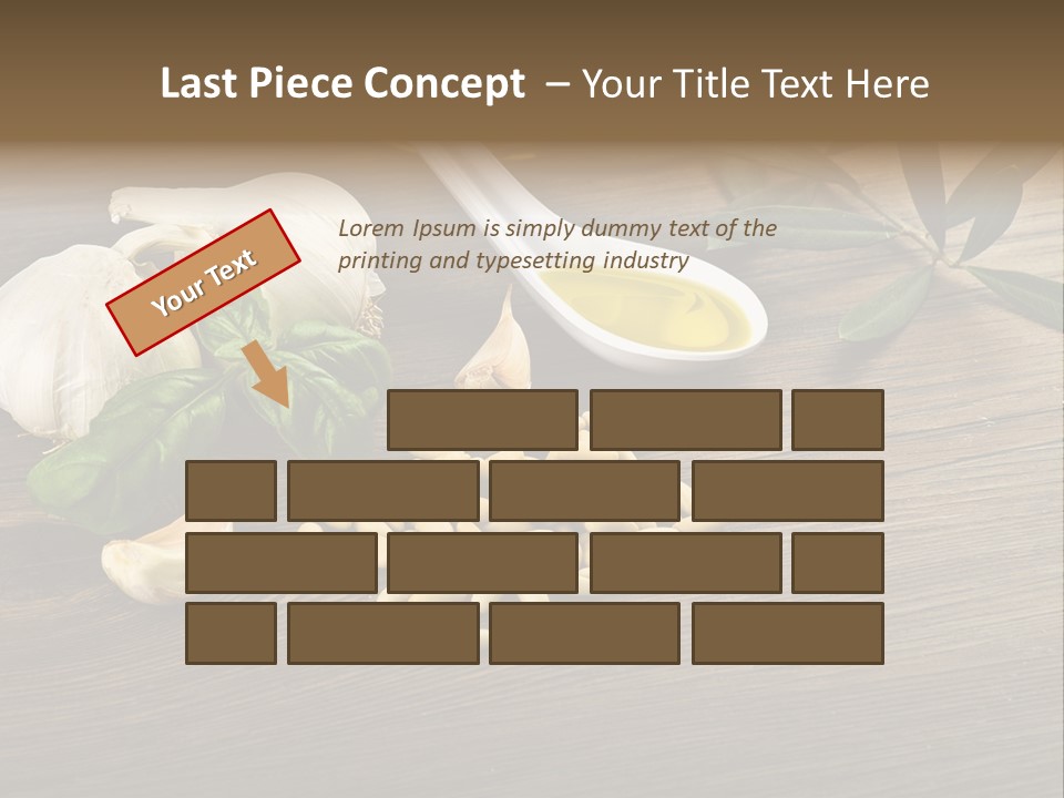 White Pasta Spoon PowerPoint Template