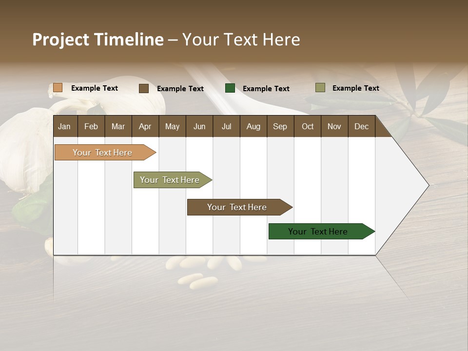 White Pasta Spoon PowerPoint Template