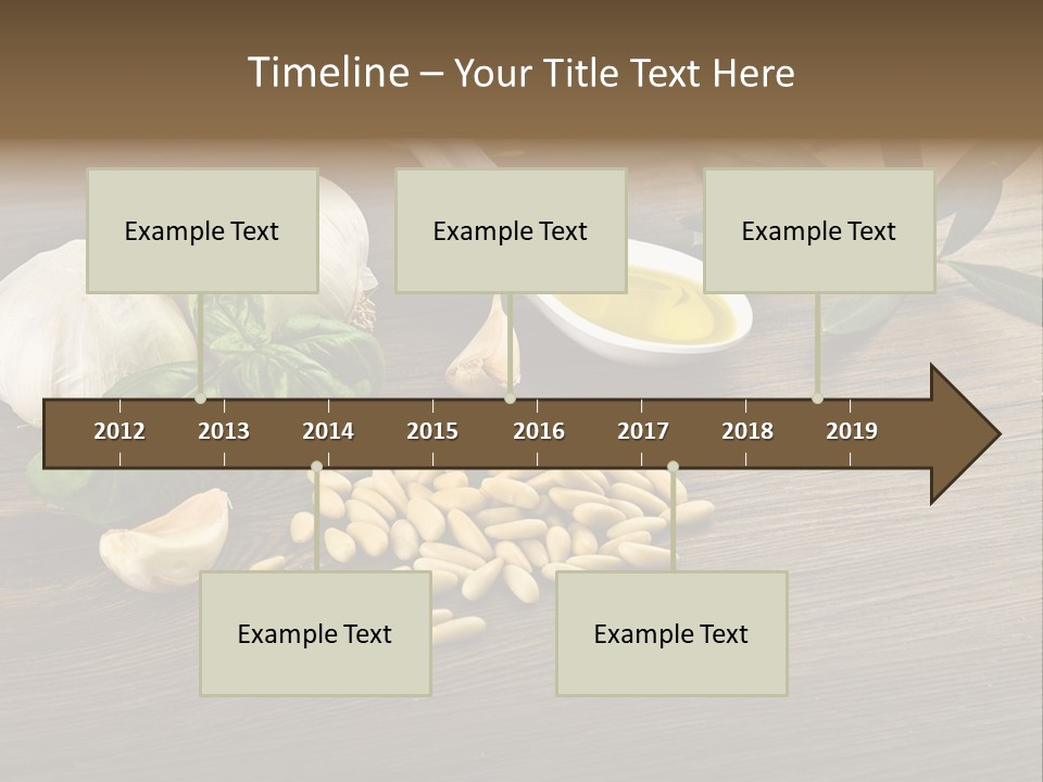 White Pasta Spoon PowerPoint Template