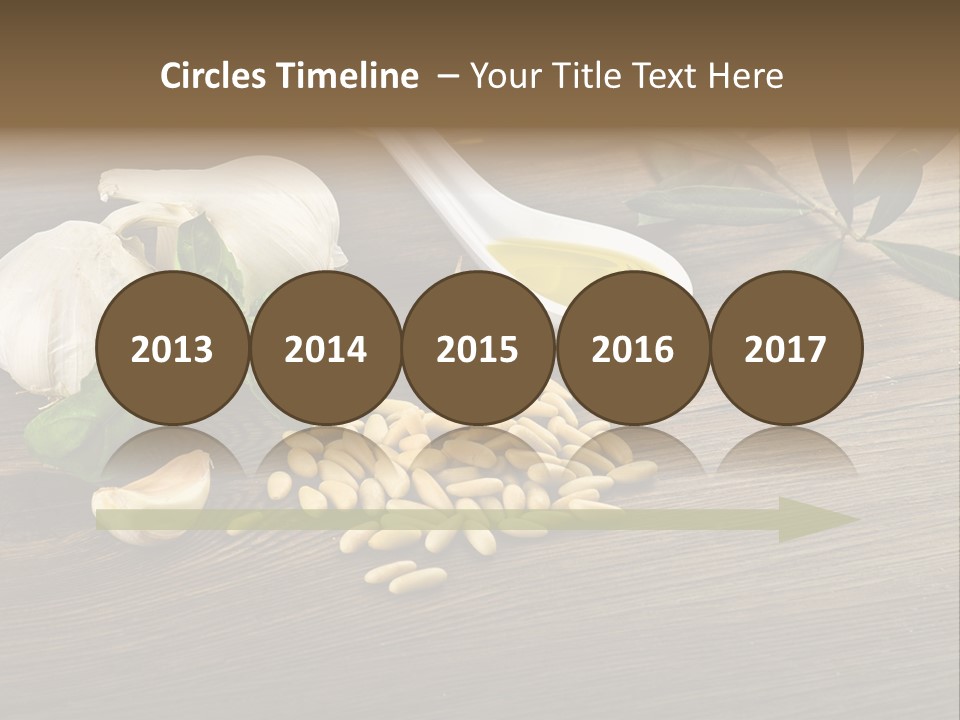 White Pasta Spoon PowerPoint Template