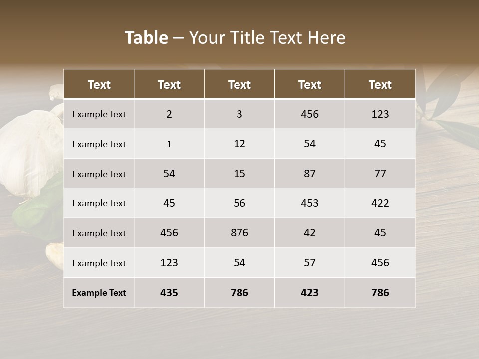 White Pasta Spoon PowerPoint Template