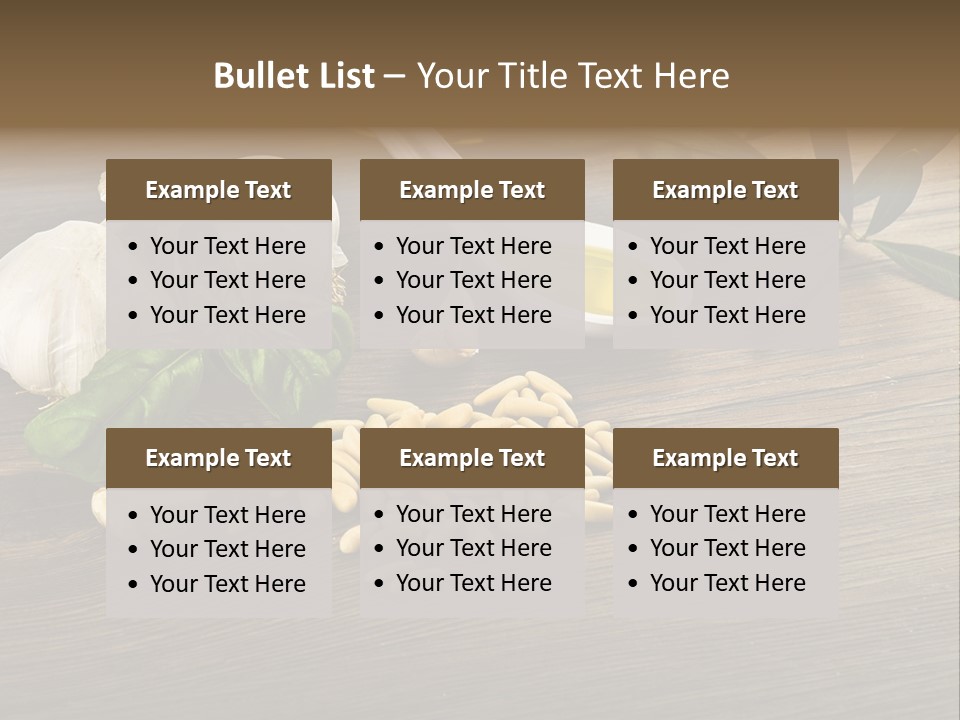 White Pasta Spoon PowerPoint Template