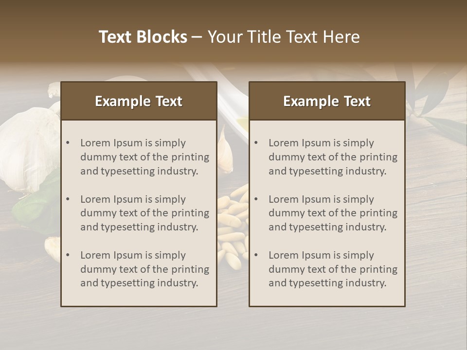 White Pasta Spoon PowerPoint Template