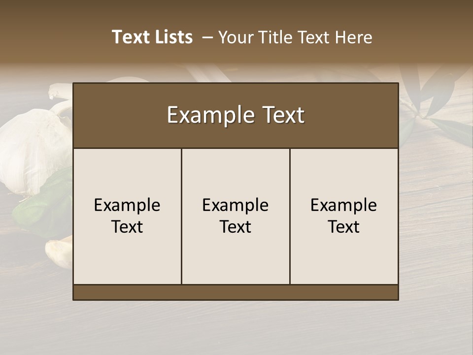 White Pasta Spoon PowerPoint Template