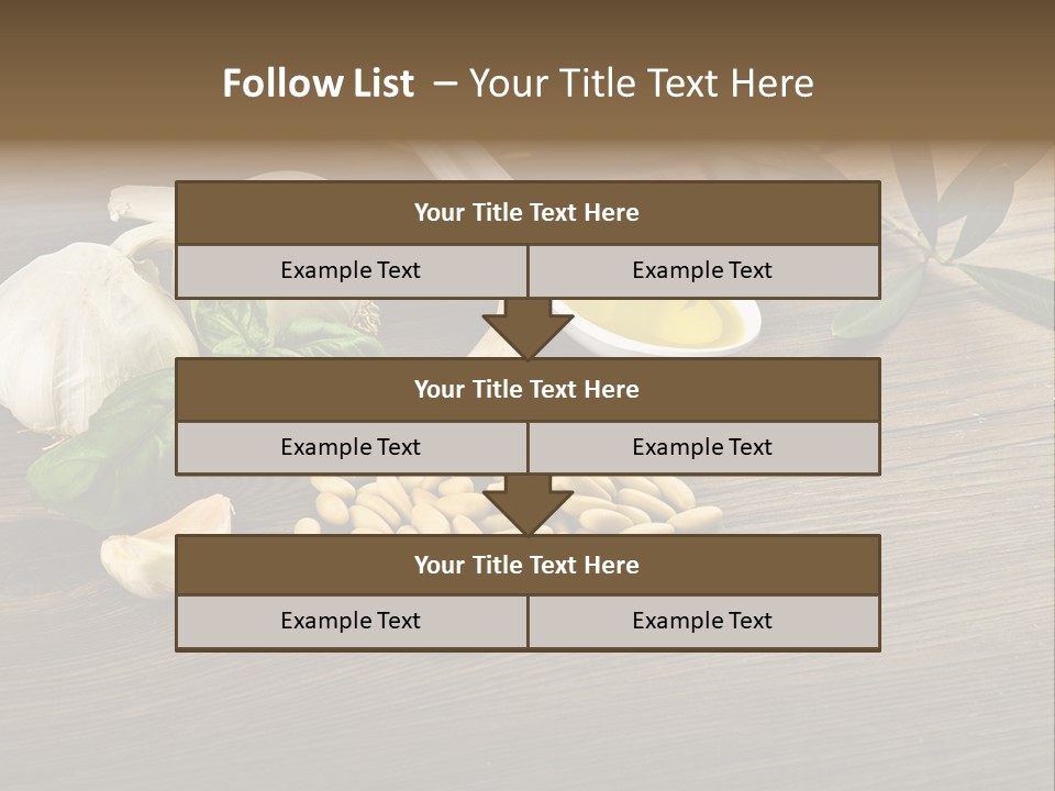 White Pasta Spoon PowerPoint Template