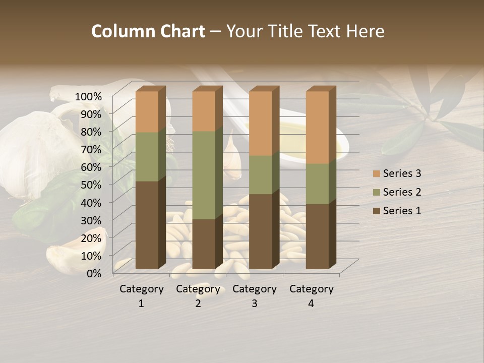 White Pasta Spoon PowerPoint Template