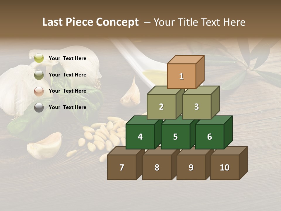 White Pasta Spoon PowerPoint Template