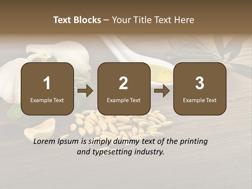 White Pasta Spoon PowerPoint Template