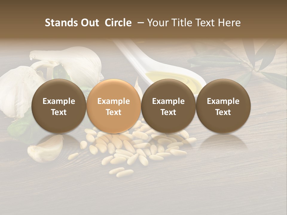 White Pasta Spoon PowerPoint Template