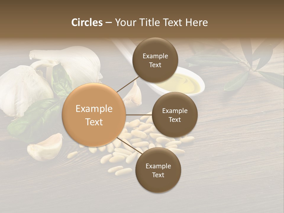 White Pasta Spoon PowerPoint Template