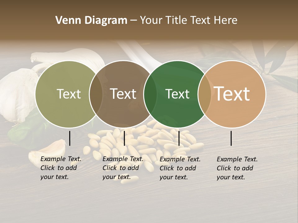 White Pasta Spoon PowerPoint Template