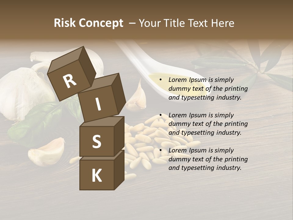 White Pasta Spoon PowerPoint Template