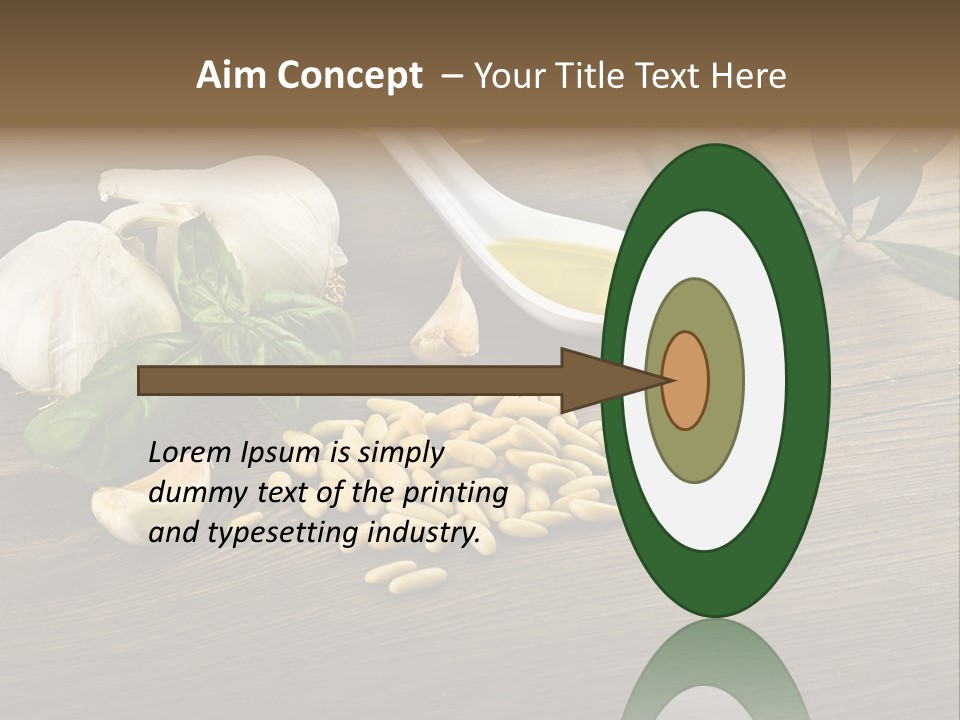 White Pasta Spoon PowerPoint Template