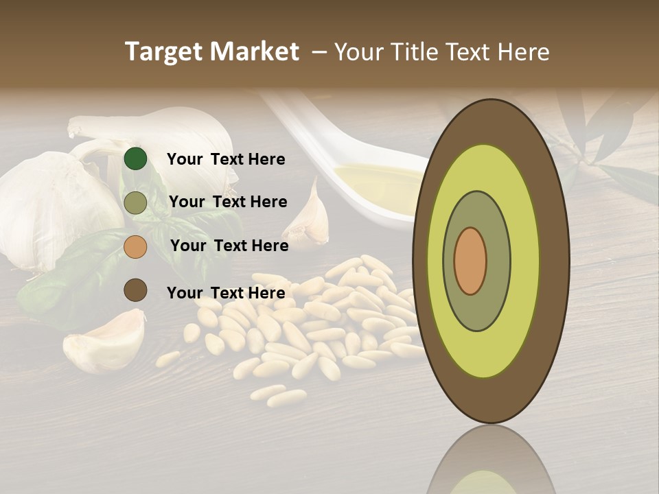 White Pasta Spoon PowerPoint Template