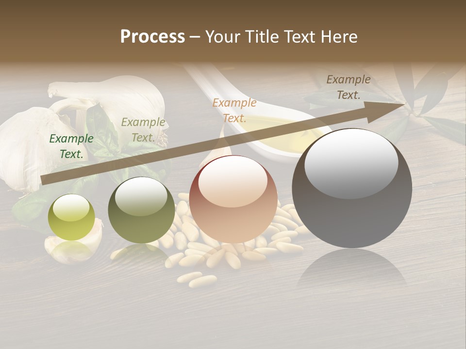 White Pasta Spoon PowerPoint Template