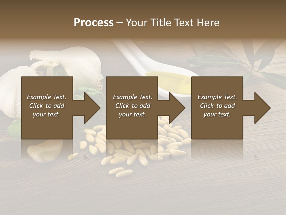White Pasta Spoon PowerPoint Template