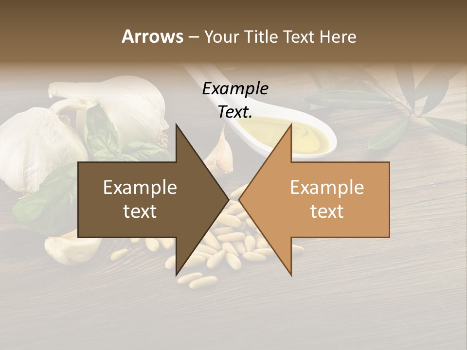 White Pasta Spoon PowerPoint Template