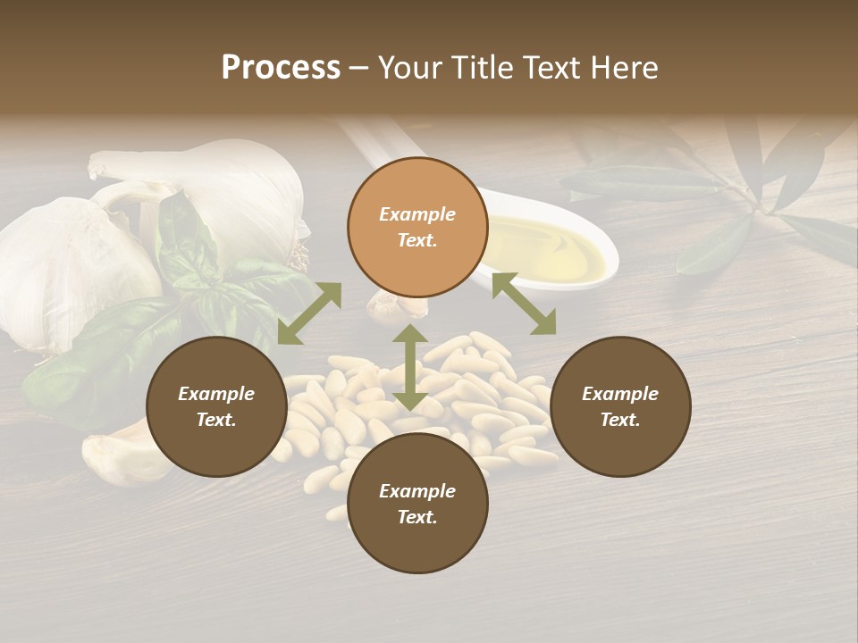 White Pasta Spoon PowerPoint Template