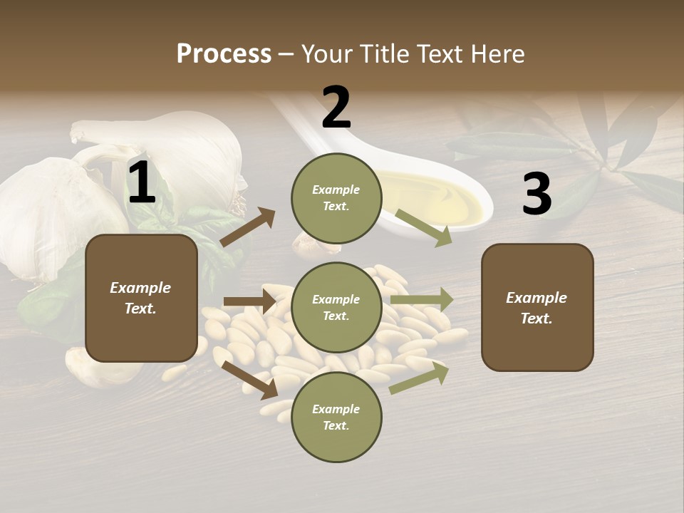 White Pasta Spoon PowerPoint Template