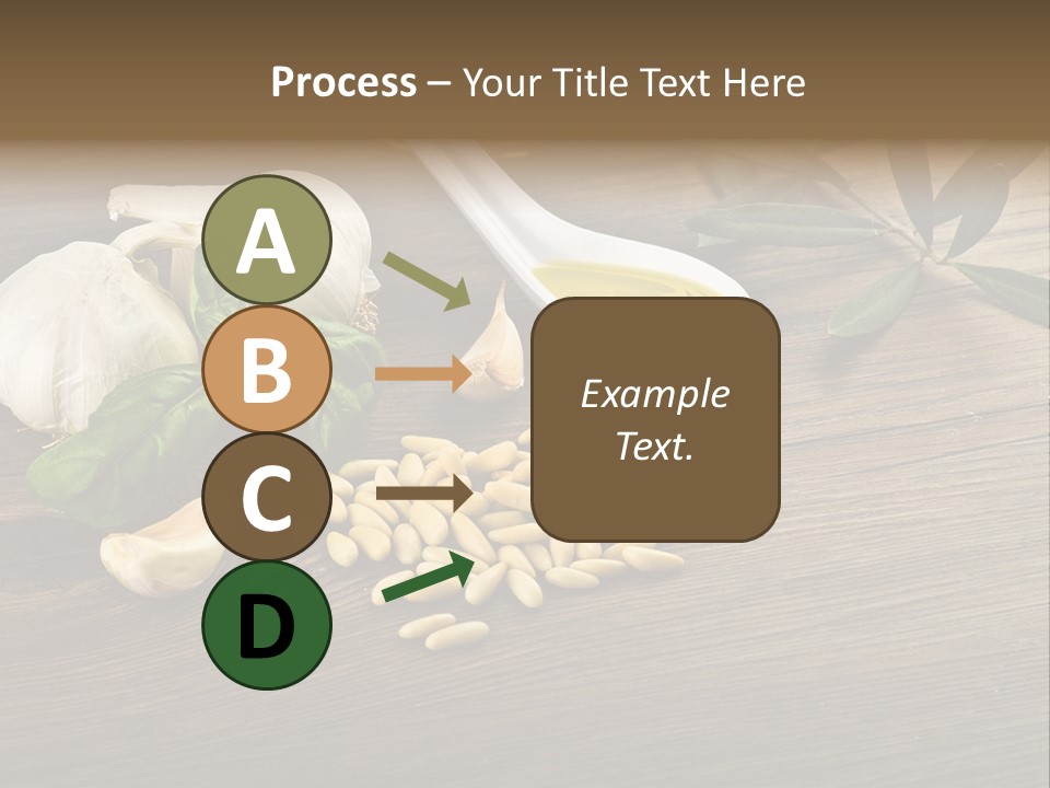 White Pasta Spoon PowerPoint Template