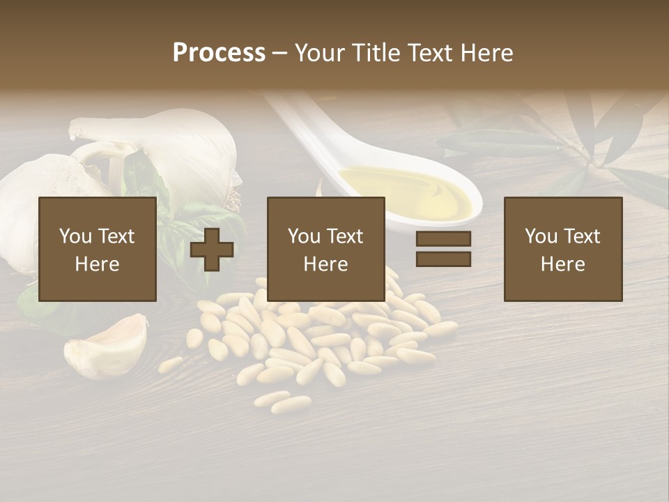 White Pasta Spoon PowerPoint Template