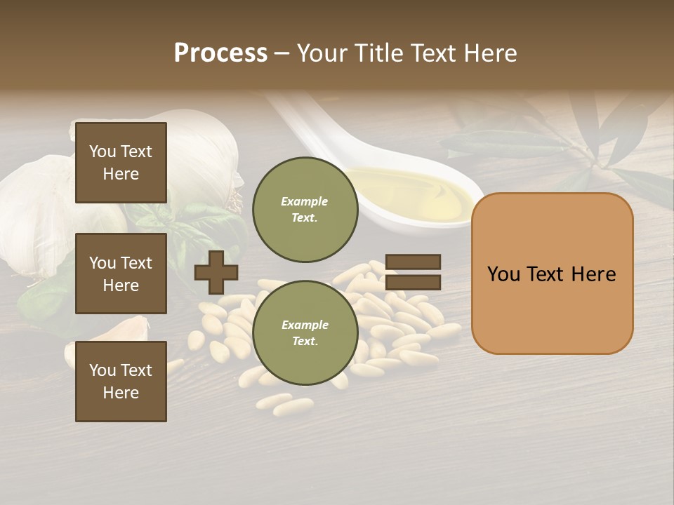 White Pasta Spoon PowerPoint Template