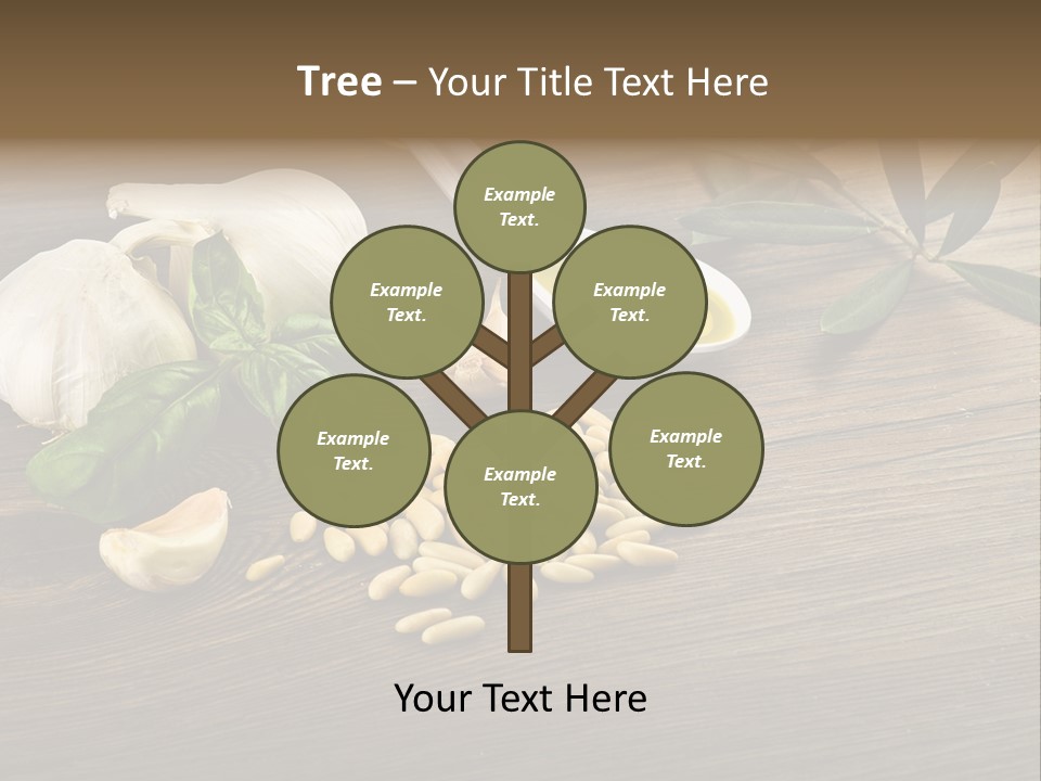 White Pasta Spoon PowerPoint Template