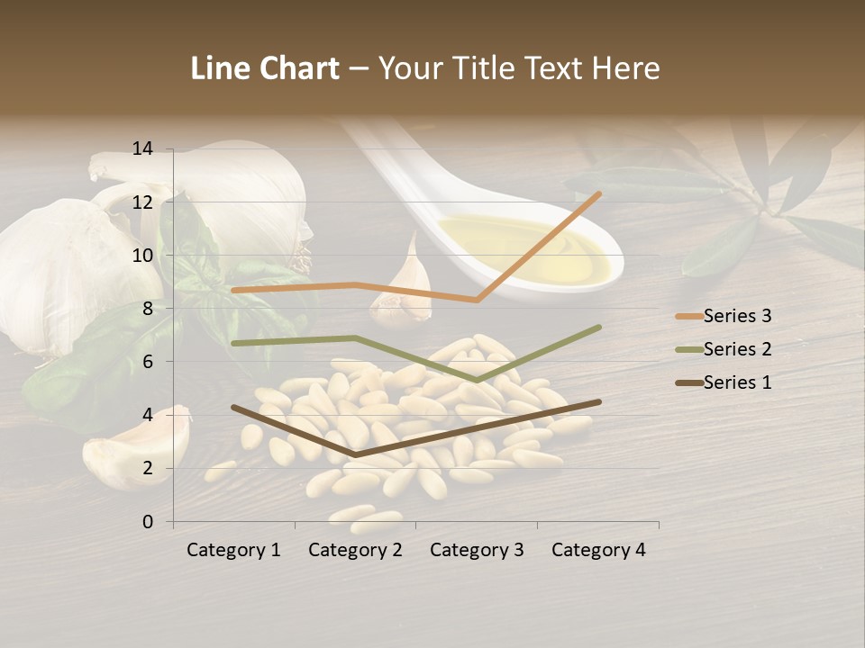 White Pasta Spoon PowerPoint Template