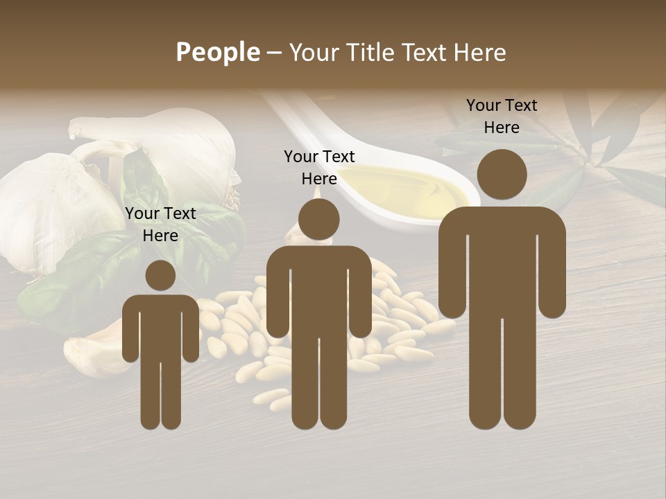 White Pasta Spoon PowerPoint Template