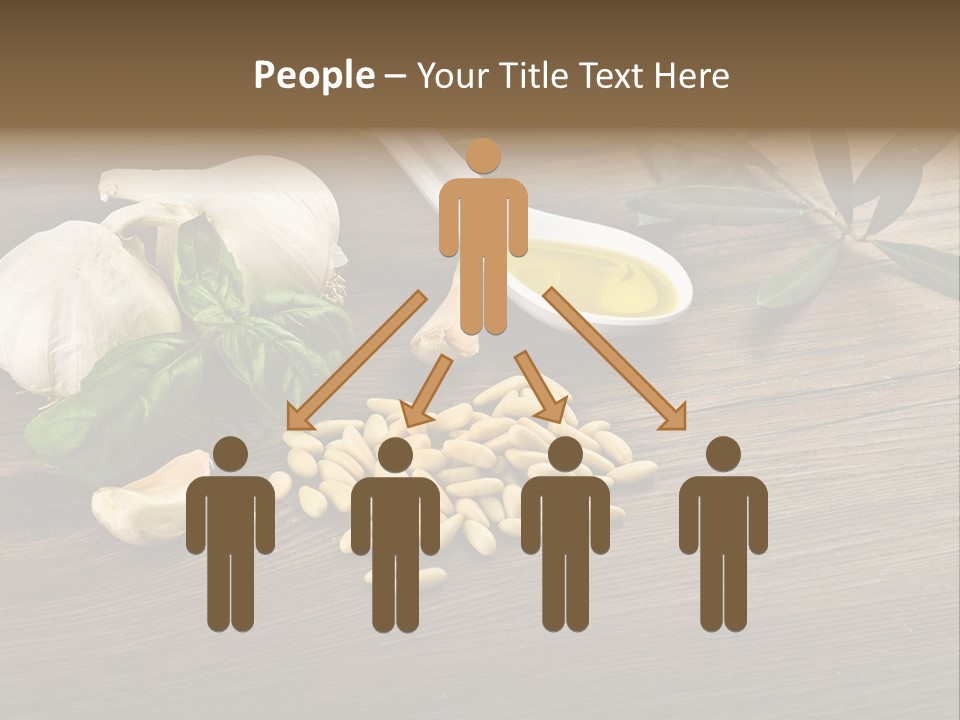 White Pasta Spoon PowerPoint Template