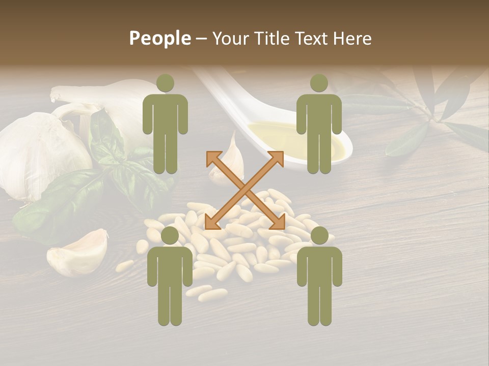 White Pasta Spoon PowerPoint Template