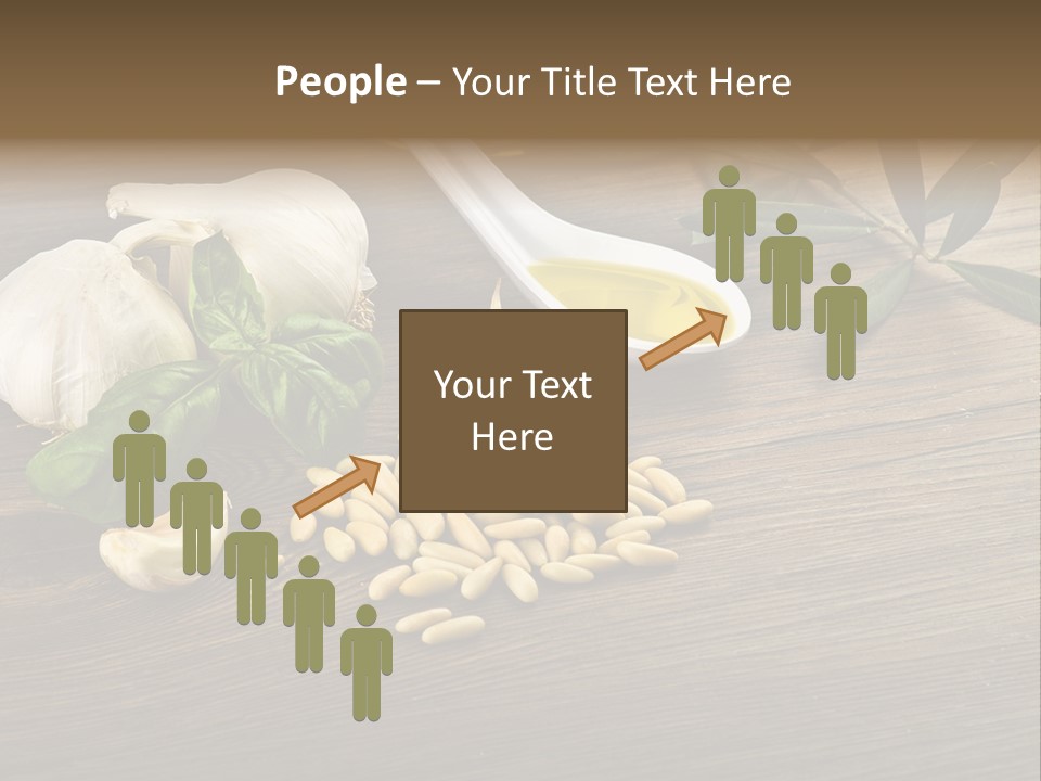 White Pasta Spoon PowerPoint Template