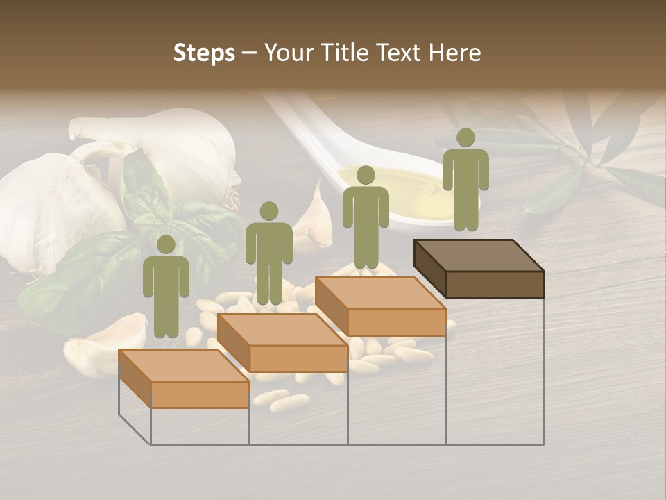 White Pasta Spoon PowerPoint Template