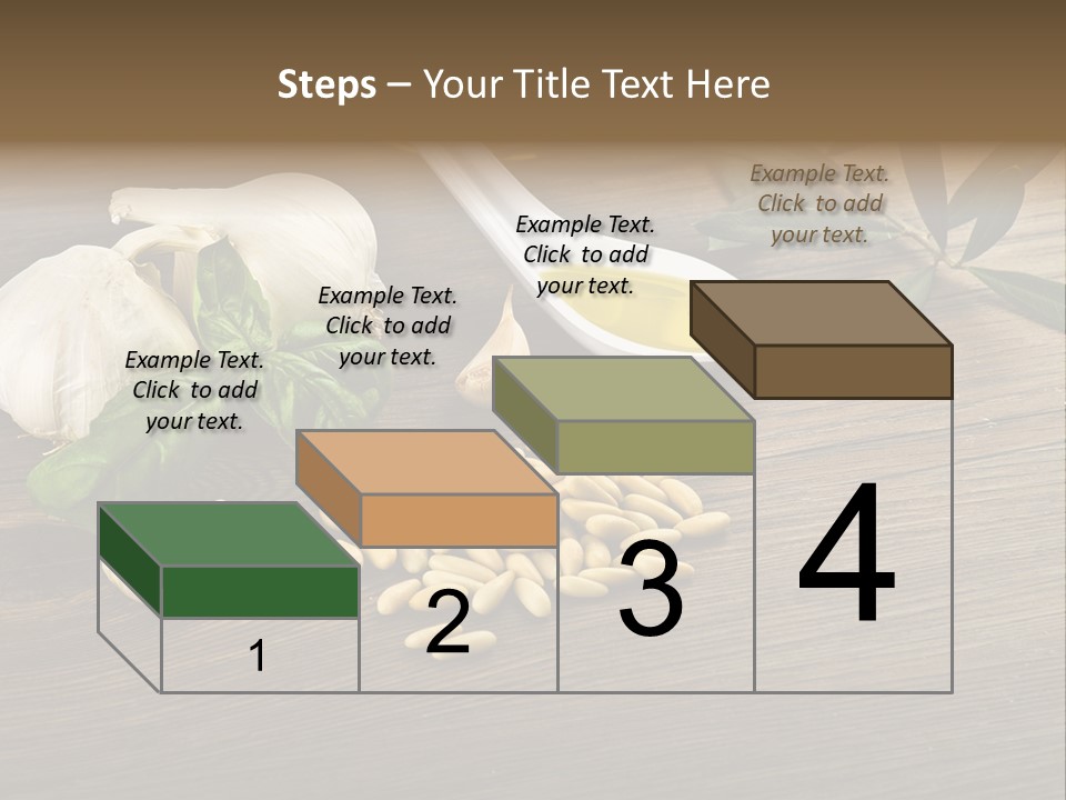 White Pasta Spoon PowerPoint Template