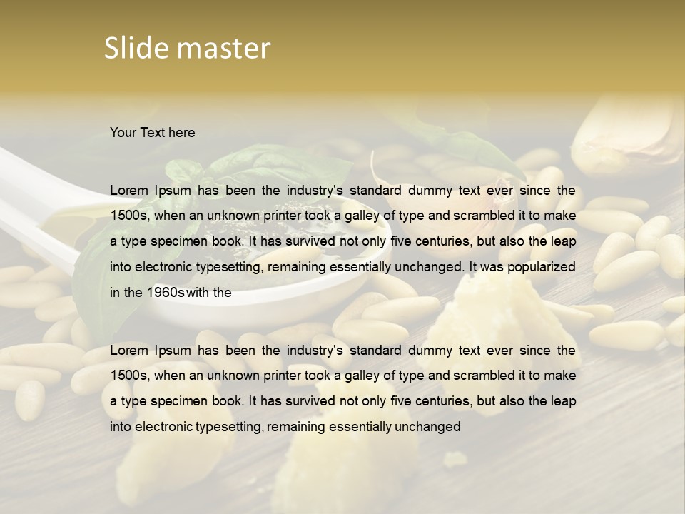 Background Meal Kitchen PowerPoint Template