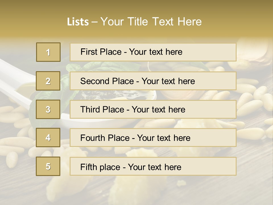 Background Meal Kitchen PowerPoint Template