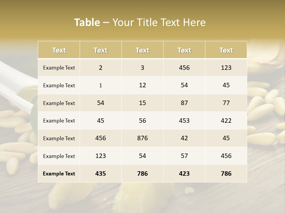 Background Meal Kitchen PowerPoint Template