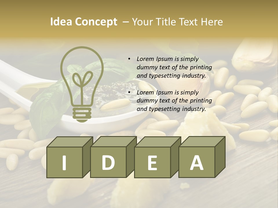 Background Meal Kitchen PowerPoint Template